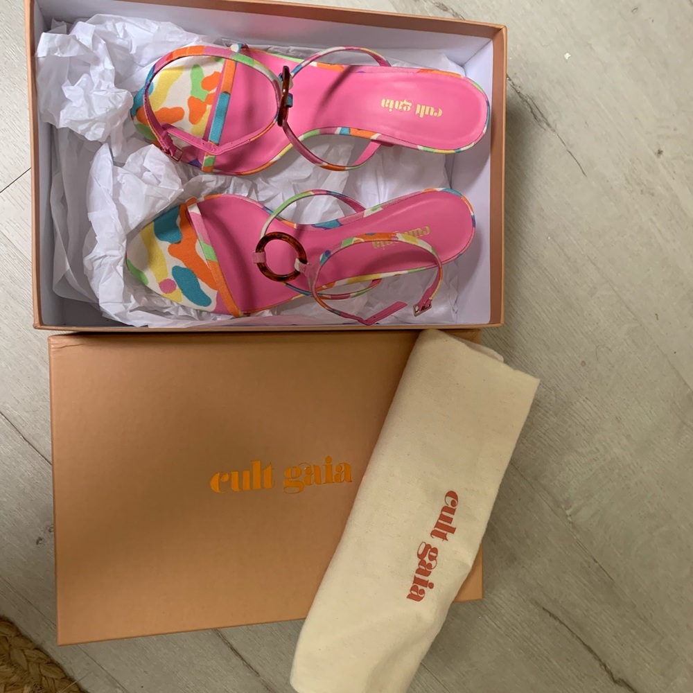 Cult Gaia multicolored sandals